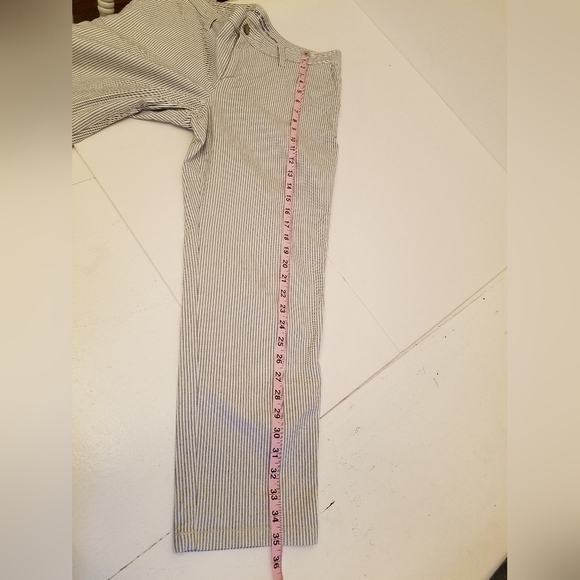 GAP Women's Girlfriend Khaki Ankle Stretch Pants Stripes Size 10 - Picture 11 of 15